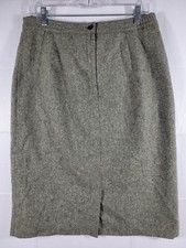 Sag Harbor Size 14 Gray Wool Blend Skirt