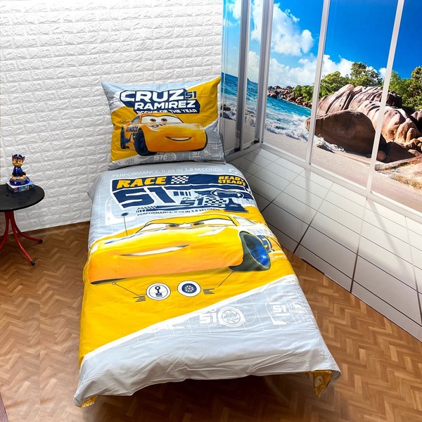 Cars 3 Cruz Ramirez 51 Set Einzelbett Bettbezug 140X200Cm, Kissenbezug Baumwolle-image