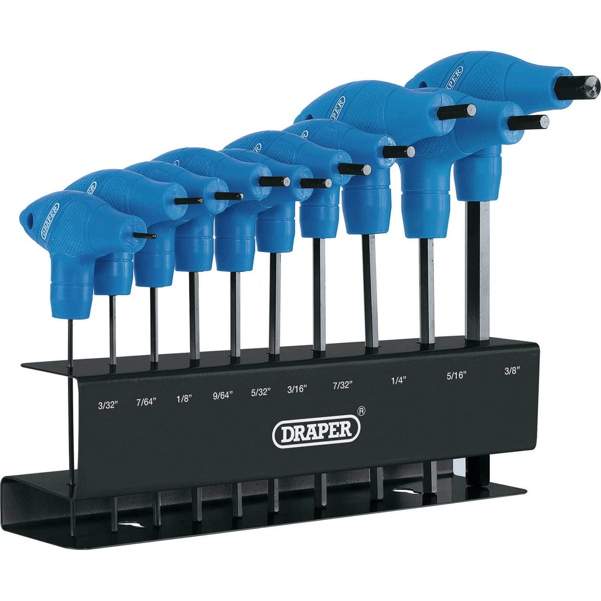Draper 10 Piece T Handle Hexagon Allen Key Set Imperial eBay