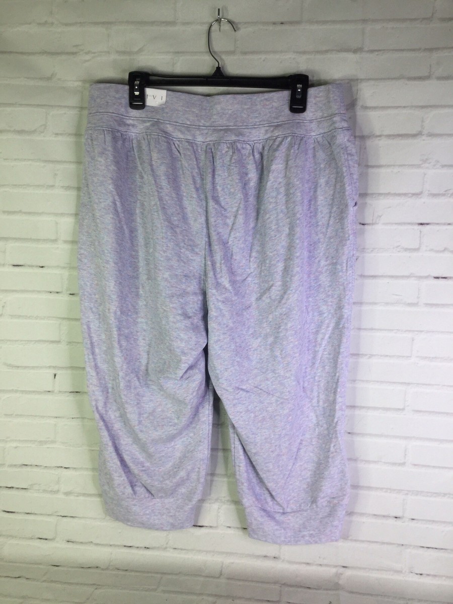 LIVI Active Lane Bryant Metro Jogger Knit Cropped Pants Women's