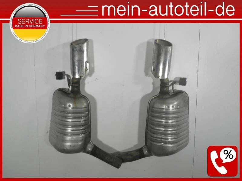 Mercedes S212 E 350 CDI Endschalldämpfer hinten Li+Re SPORTPAKET 