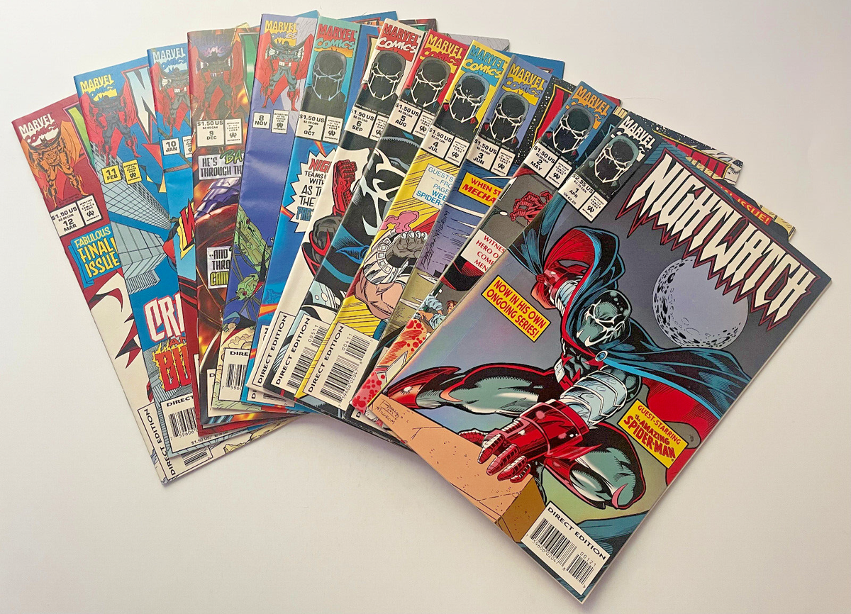Nightwatch #1-12 Complete Marvel Comic Book Set 1994 Ron Lim