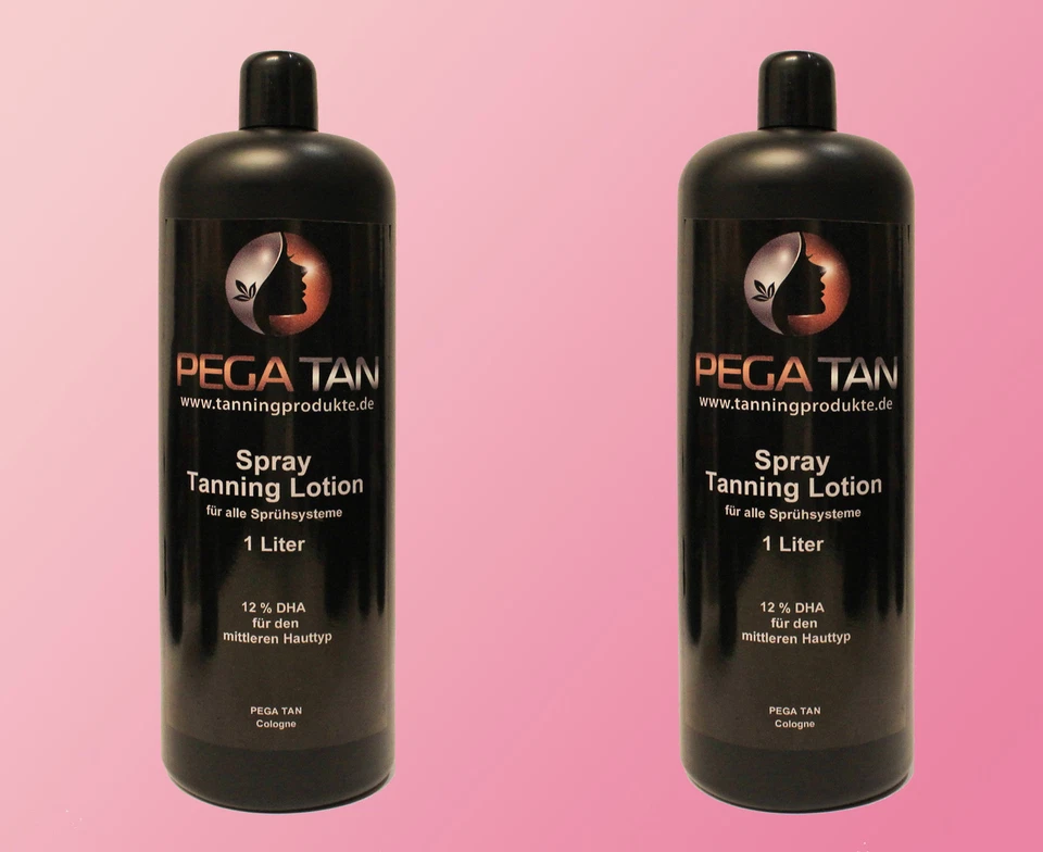 PEGA TAN Airbrush/Spray Tanning Direktbräuner Lotion 1 Ltr. 12 % DHA,1 Ltr. 14% DHA