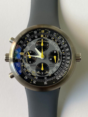 NEW IKEPOD MEGAPODE MG01 GMT, 2nd TIME ZONE, BOX & PAPERS, MARC NEWSON DESIGN