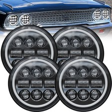 4X 5.75" 5-3/4" DOT LED Headlights Hi/Lo Beam DRL for Chevy Chevelle 1964-1970