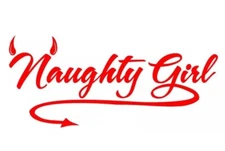 6 Inch fun naughty girl devil girls vinyl car sticker rear window side bonnet