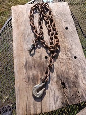 Vintage 5 Ft Logging Towing Chain With Hook