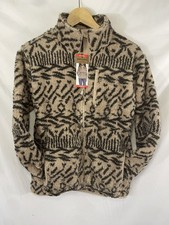 New Eddie Bauer Women's Fleece Jacket XS Brown/Black MSRP 80