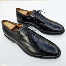 Allen Edmonds Park Avenue Men's Size 12D Black Cap Toe Oxford Dress Shoes 5616