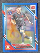 Claudio Echeverri 2025-26 Topps Chrome Bundesliga Blue Base RC /150 #68