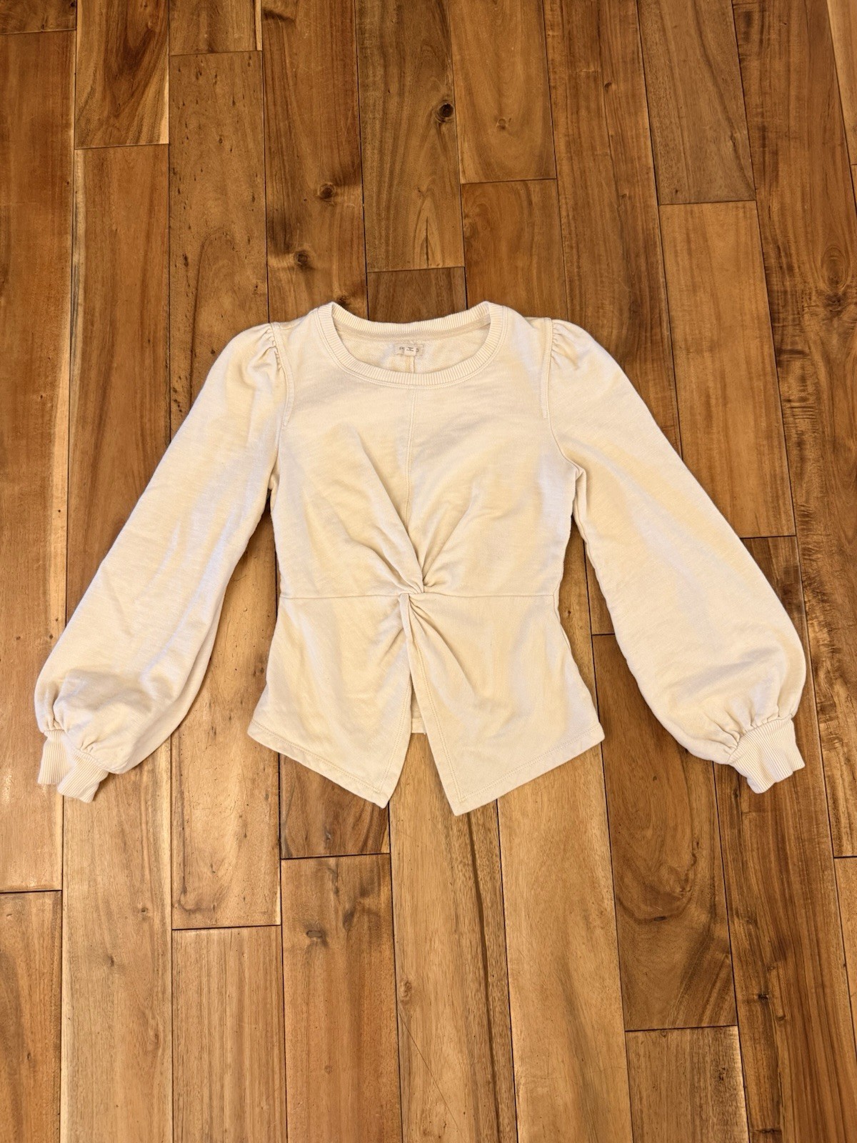 Pilcro Anthropologie Women’s XXS Cream 100% Cotton Long Sleeve Top