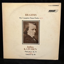 LONDON CS 6404 BRAHMS Piano Works Vol. 2 Fantasias KATCHEN - ST LP DG 11 o'clock