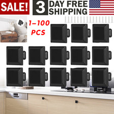 Square Knobs Black Modern Handle Pulls Kitche...
