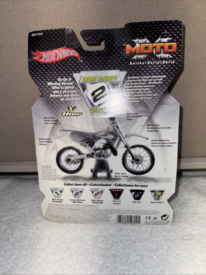 Vintage 2002 Hot Wheels Moto X KTM 250 #2 Jeremy McGrath Orange HTF - Image 3 of 4