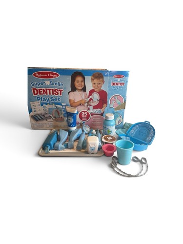 Melissa & Doug Super Smile Dentist Kit w/ Pretend 20-Piece**MISSING PIECES"