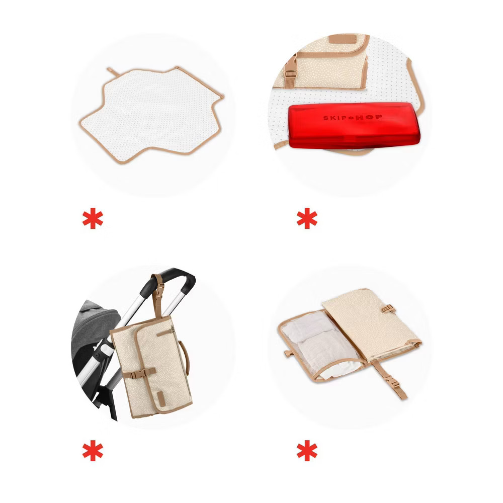 Skip Hop Light-Up Diaper Caddy - Oat