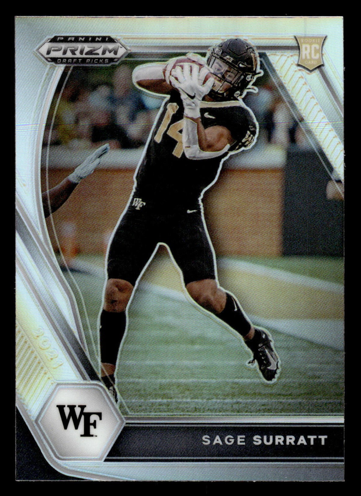 2021 PANINI PRIZM DRAFT PICKS PRIZMS SILVER #134 SAGE SURRATT NM