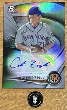 Calvin Ziegler 2022 Bowman Platinum Top Prospects #TOP-65 Detroit Tigers