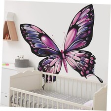 Large Colorful Butterfly Wall Decals for Kids Bedroom Pink Large Pink Butterfly