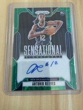 2024-25 Panini Prizm Choice Antonio Reeves Green Scope Auto /8 RC #SS-ARP