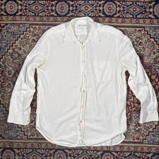 Our Legacy White Long Sleeve Button Up Shirt Size 50