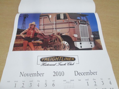 2010 Freightliner Pinup Girl Calendar Big Rig Trucks 17" x 21.5" - Picture 6 of 6