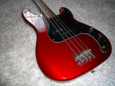 Vintage 1985 Yamaha Japan PB400RA Precision Bass Matching Headstock Candy Red.