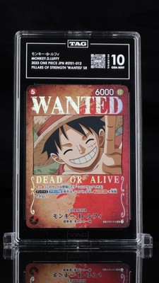 TAG 10 GEM MINT Japanese One Piece 2023 Monkey Luffy ST01-012