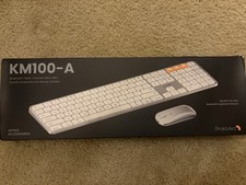 ProtoArc KM100-A Bluetooth Ultra-Slim Backlit Multi-Device Keyboard Mouse Combo