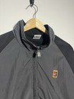 Vintage 90s Nike Tennis Court Challenge Fleece Lined Windbreaker Jacket Coat XL