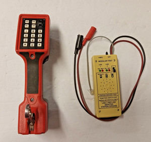 VTG HARRIS DRACON TS22L LINEMAN HAND SET & PROGRESSIVE ELECTRONICS 600LS