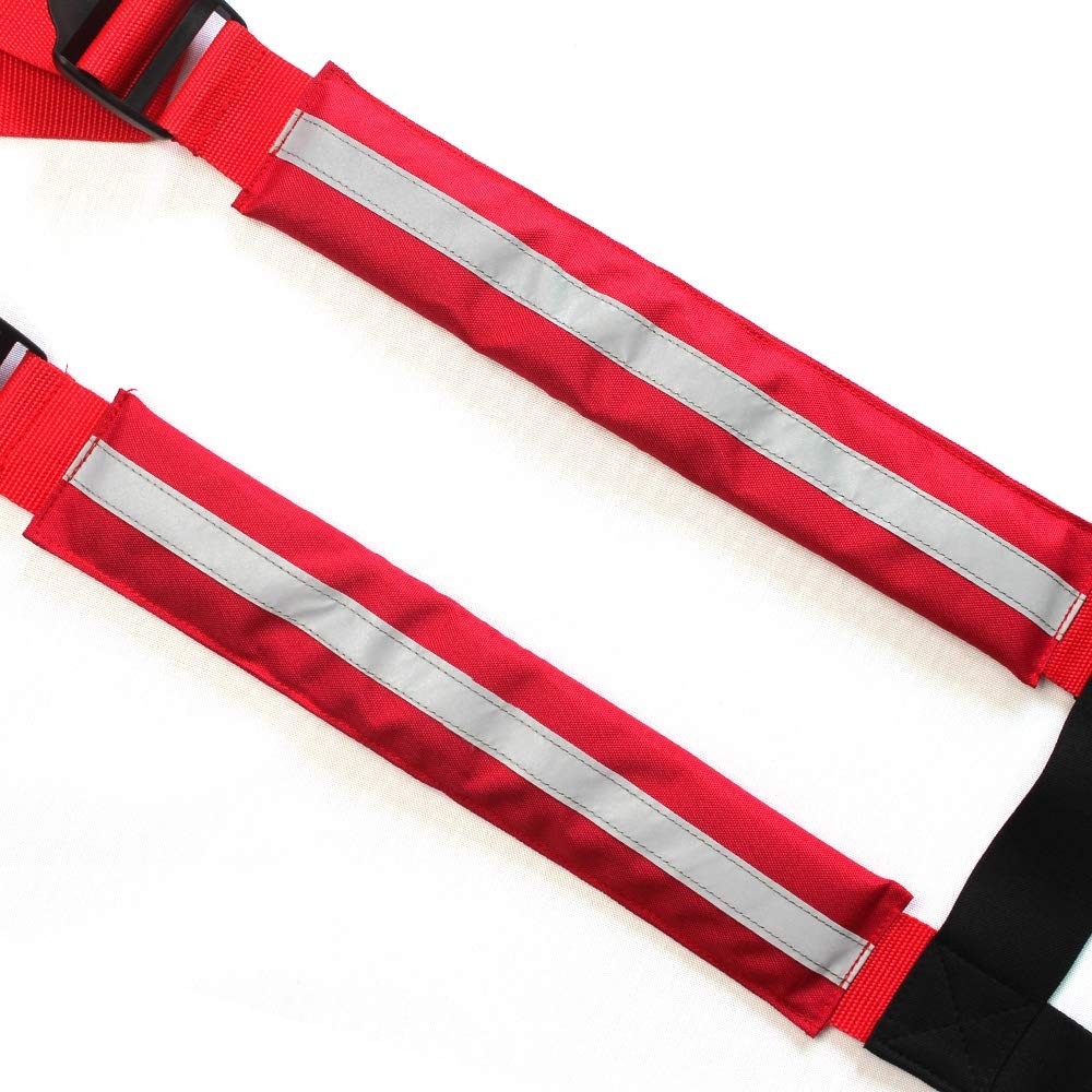 Quick Adjust Firefighter Pant Suspenders with Reflective Strip - 48 Inch