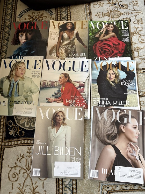 Eight Vogue Magazines. 2024 Editions 