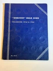 Mercury Head Dime Collection 1916 - 1945. Contains 47 Coins, Comes in Book shown