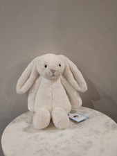 Jellycat white CREAM BUNNY Small 8" 100 Authentic New with tags rare soft cute