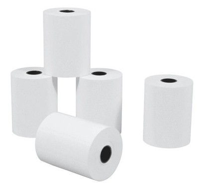 20 Thermo Kassenrollen 57mmX12mmX25m Bonrollen für Thales Hypercom Artema basic