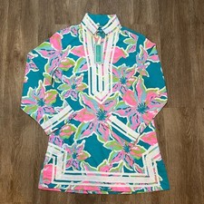 NWT Southern Frock Multi Color Floral Collared Mini Dress Size Small