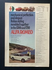 1969 CANADIAN CANADA CAR AD ALFA ROMEO 1300 OR 1700 SPORTS