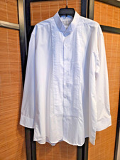 Neil Allyn Men's White Pleated Tuxedo Shirt Size 34/35 XL Formal/Wedding