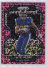 2021 Panini Prizm Rookie No Huddle Pink Prizm 9/15 Jacob Harris #368 fm0