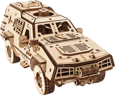 Ugears Dosor-B Kampffahrzeug 3D Holzpuzzle Für Erwachsene - 3D Puzzle Holz Auto 