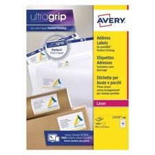 Avery White 99.1x57mm Laser Address Labels / 10 Per Page / 100 Sheets L7173-100