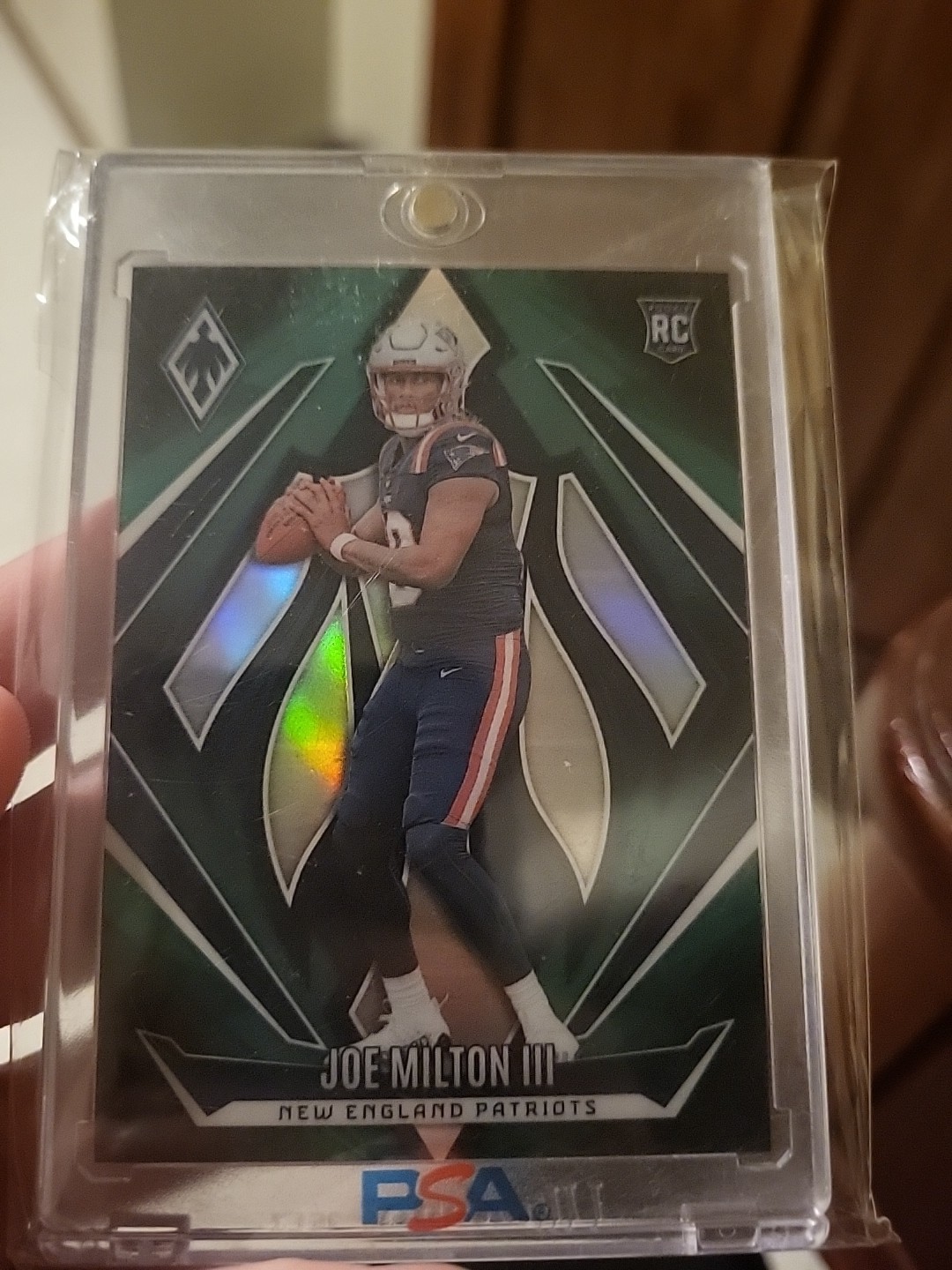 2024 Panini Phoenix - Rookies Joe Milton III #205 Green Fade /199 (RC)