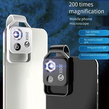 Compact And Reliable 200X HD Mobile Phone Microscope For Jewelry Magnification
