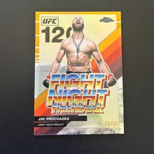 2026 Topps Chrome UFC Jiri Prochazka Fight Night Flashback Gold Refractor /50