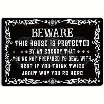 Door Mat The Best Floor Mat Non-Slip Door Mat - Witch Beware This House Is Pro