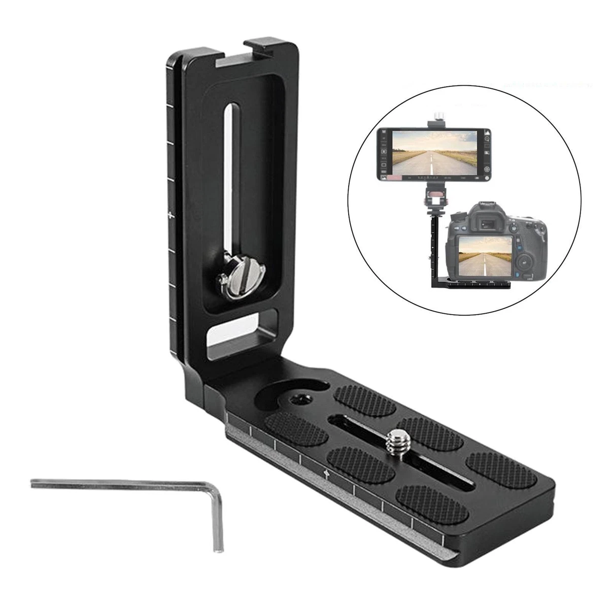 Cinghia Fotocamera Piastra A Sgancio Rapido Per Fotocamera Con Vite 1/4 - Tracolla Rapida DSLR, Universale Cinghia Macchina Fotografica