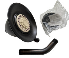 Lot Of 3 - Delta Shower Head RP34355RB  Wall Pipe  Flange Rubbed Bronze-No Box