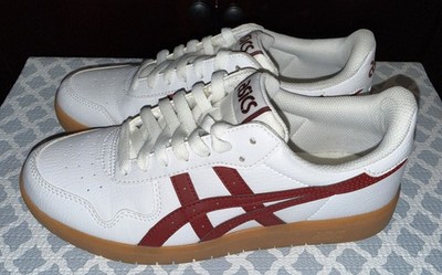 ASICS Japan S White/Beet Juice Low Cut Sneakers Size 8