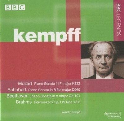 MOZART SCHUBERT BEETHOVEN - William Kempff Plays Piano Sonatas - CD - RARE